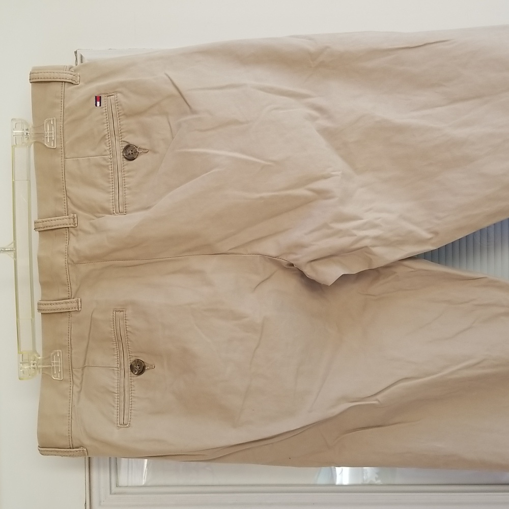 Men's Tommy Hilfiger Khaki Dress Casual Pants 34x34 - Picture 3 of 7